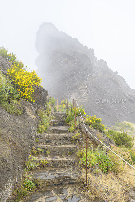 Vereda do Areeiro - Pico Ruivo是马德拉岛最高山脉上的一条受欢迎的步道